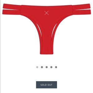 BoutineLA Red Bikini Bottoms